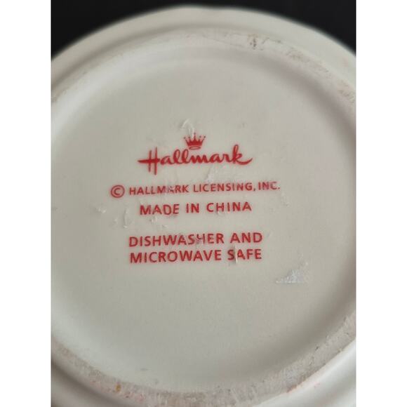 Hallmark Stacking Christmas Winter Mugs Cups Set of 2 That Stack to Make Snowman - Picture 3 of 8